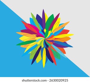 Design colorido e criativo mandala.