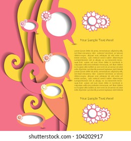 Colorful creative modern abstract vector