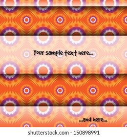 Colorful creative modern abstract vector background with fractal mandala psychedelic pattern wallpaper