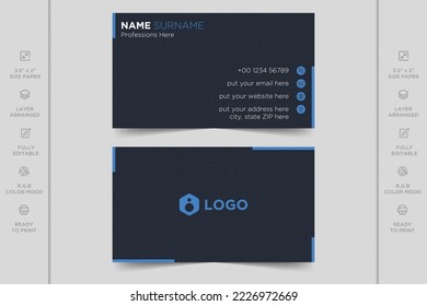 Colorido creativo moderno horizontal profesional minimalista diseño de tarjetas de empresa