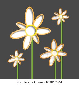 Colorful creative nature modern vector background with flower