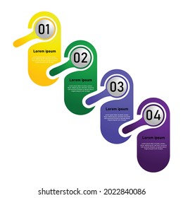 Colorful and creative set of design element infographic