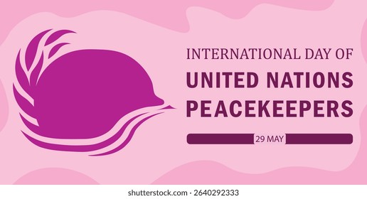 COLORFUL AND CREATIVE SHAPES NEW DESIGN INTERNATIONAL DAY OF UNITED NATIONS PEACEKEEPRERS POSTER, COVER, BACKGROUND, WALLPAPPER VECTOR