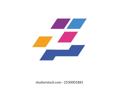 Colorful Creative Z Letter Logo Vector design