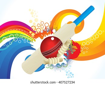 colorful cricket background vector illustration