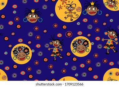 Colorful and crispy (animal and flower) children's patterns