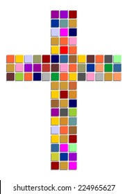colorful cross