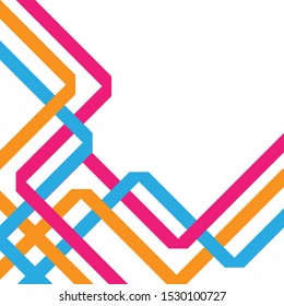 Colorful crossed lines abstract background with space for text. Pattern design for banner, poster, flyer, card, postcard, cover, brochure.
