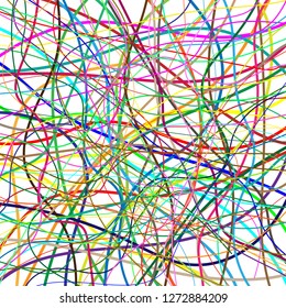 Colorful crossed lines. Pattern, abstract background. Vector graphics.
