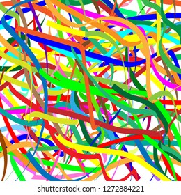Colorful crossed lines. Pattern, abstract background. Vector graphics.