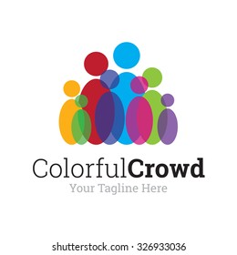Colorful Crowd Logo
