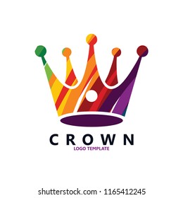 colorful crown logo