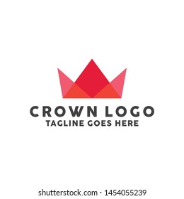 Colorful Crown logo design template. Premium and Modern Icon. Creative Symbol. Shape Crown Logotype.