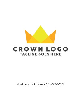 Colorful Crown logo design template. Premium and Modern Icon. Creative Symbol. Shape Crown Logotype.