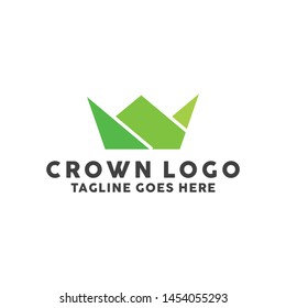 Colorful Crown logo design template. Premium and Modern Icon. Creative Symbol. Shape Crown Logotype.