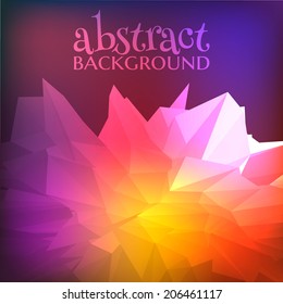 Colorful crystal background. Vector eps10.