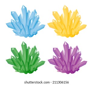 Colorful crystals