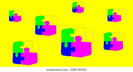 Colorful cube. Cube background illustration