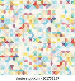 Colorful, Cube Geometric Seamless Pattern. Background. Vector illustration