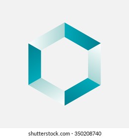 Colorful cube logo design icon illustration







