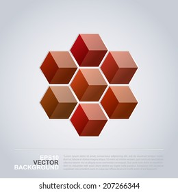 Colorful Cubes - Abstract Background Design
