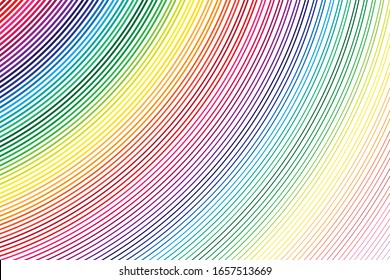 Colorful Curve Abstract Background Design