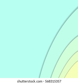 Colorful Curve Abstract Vector Background. For design, banner.
