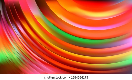 Colorful Curve Background Vector Graphic