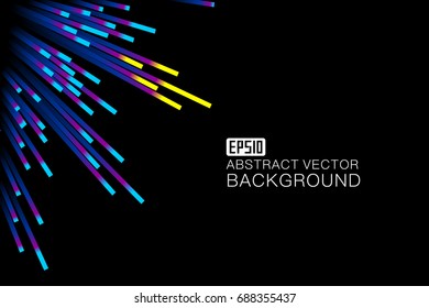 Colorful curve composition have a sense of perspective background.