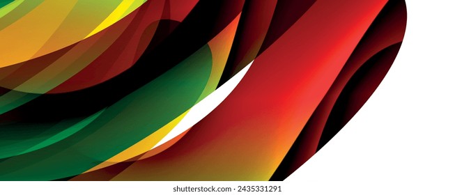 Colorful curve design concept. Vector Illustration For Wallpaper, Banner, Background, Card, Book Illustration, landing page