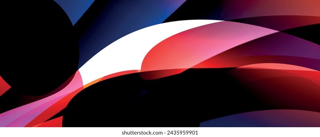 Colorful curve design concept. Vector Illustration For Wallpaper, Banner, Background, Card, Book Illustration, landing page