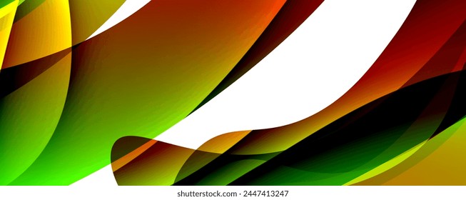 Colorful curve design concept. Vector Illustration For Wallpaper, Banner, Background, Card, Book Illustration, landing page