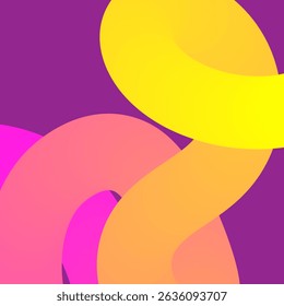 Colorful Curve Lines Vector Background