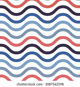colorful curve seamless pattern design for decorating, wallpaper, wrapping paper, fabric, backdrop and etc.