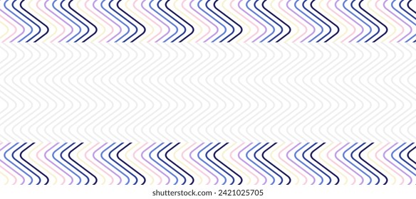 colorful curve thin line flow frame design background