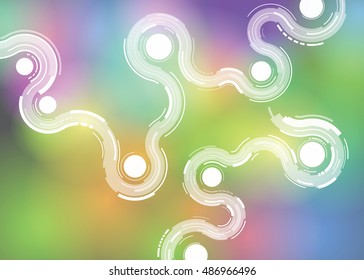 colorful curved line abstract background