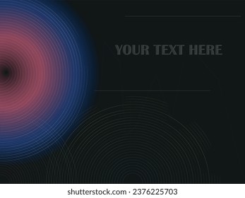 Colorful curved lines pattern design. Abstract futuristic vector background	