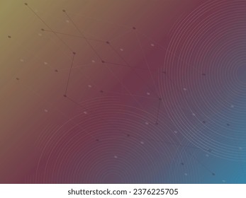 Colorful curved lines pattern design. Abstract futuristic vector background	