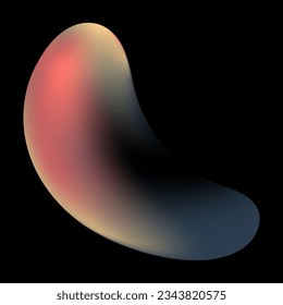 colorful curved lumps and colorfull