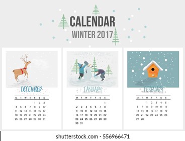 february calendar for 2017 printable