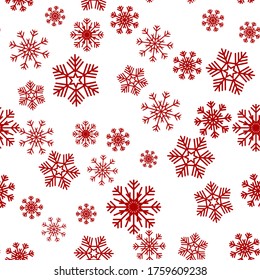 Colorful cute christmas elements seamless pattern background