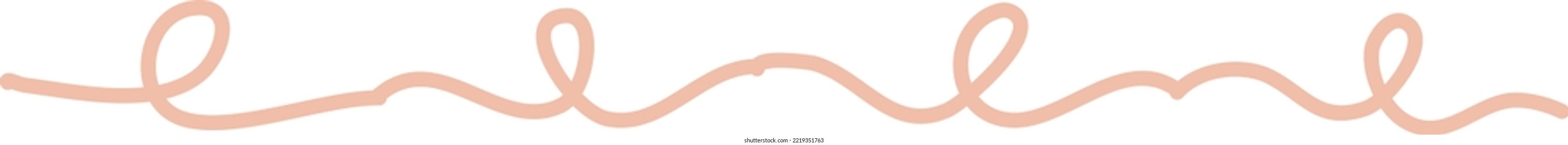 Colorful Cute Doodle Corner Border Vector Illustration