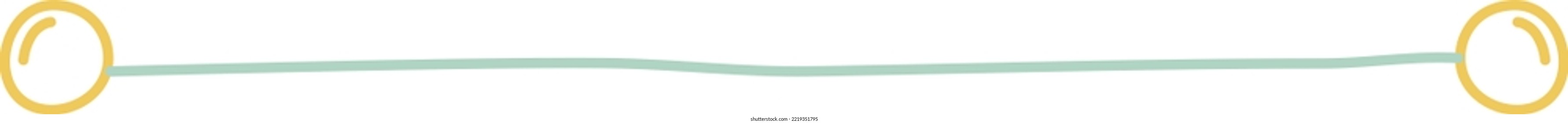 Colorful Cute Doodle Corner Border Vector Illustration