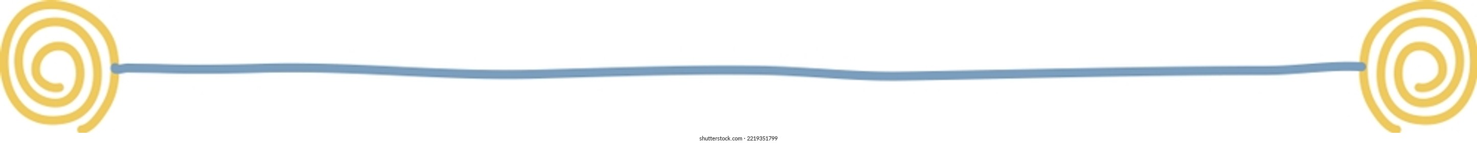 Colorful Cute Doodle Corner Border Vector Illustration