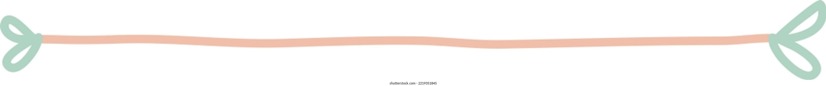 Colorful Cute Doodle Corner Border Vector Illustration