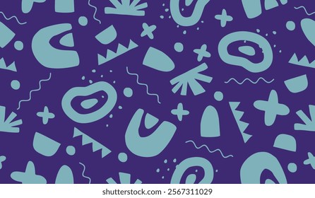 Colorful cute doodle pattern background vector design