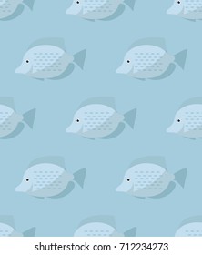 Colorful cute fish pattern