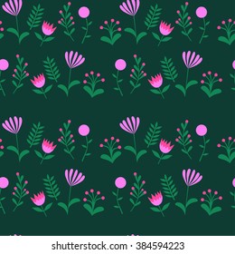 Colorful cute floral set with leaves and flowers. Spring or summer design for invitation, wedding or greeting cards vector