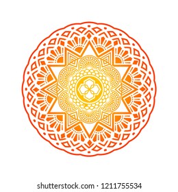 Colorful cute mandala
