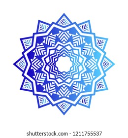 Colorful cute mandala